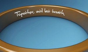 Engraved wedding ring