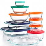 Pyrex 19 Piece Bake Storeand Prep Set with Matching Lids