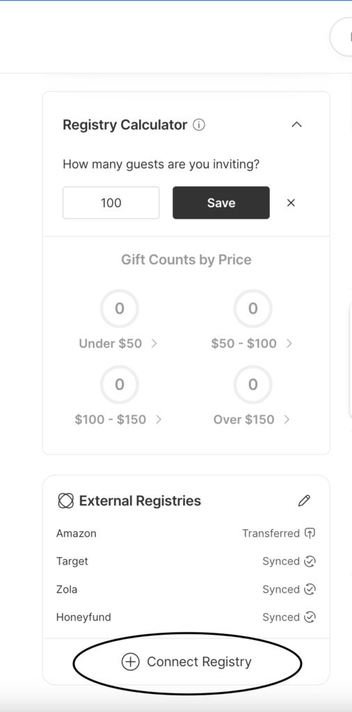 adding withjoy to your wedding registry
