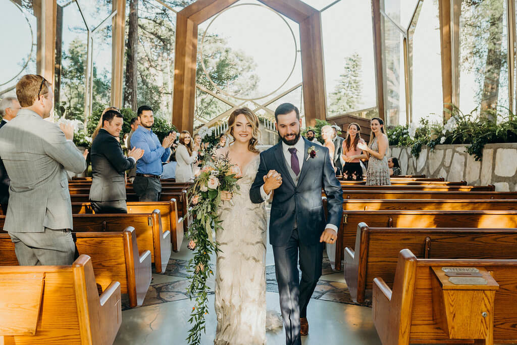 Beth & Ian at Wayfarers Chapel 