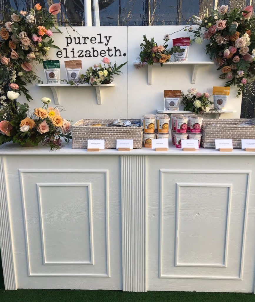 https://purelyelizabeth.com/ Romantic White Bar with Backdrop for purely elizabeth