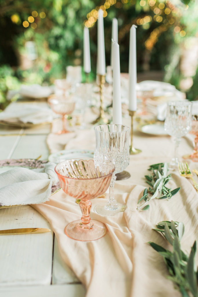 Wedding table for guests