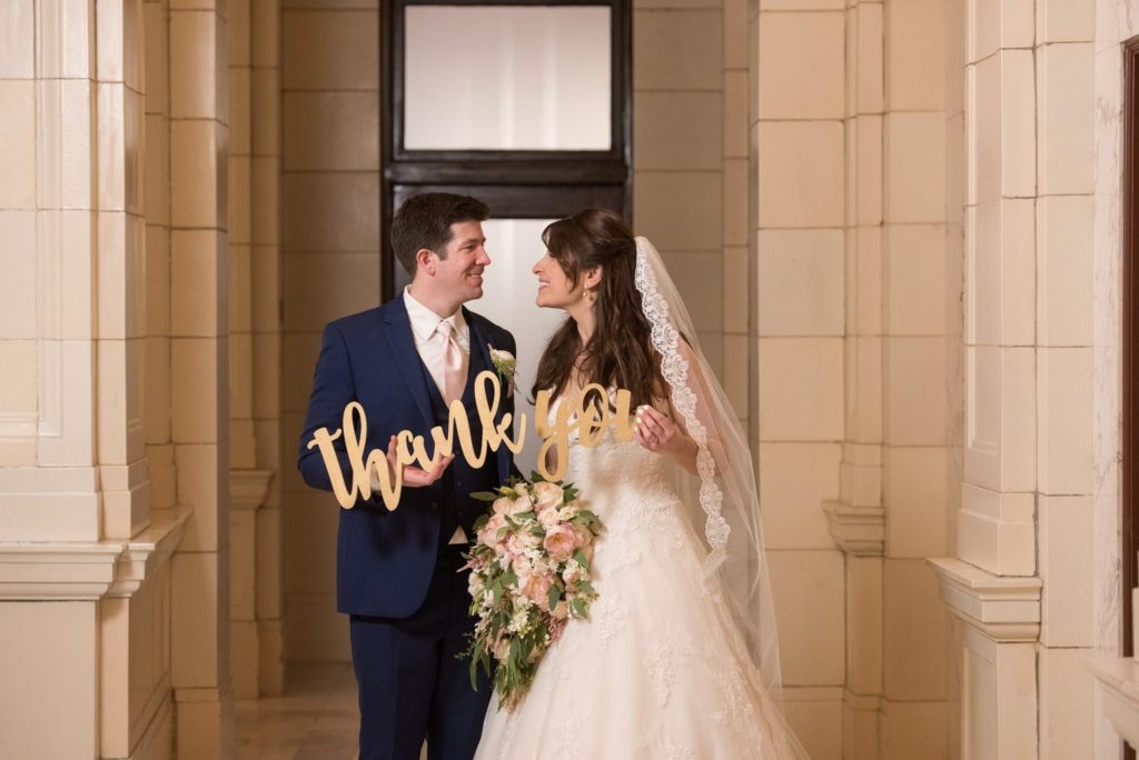 Saying thanks after the wedding